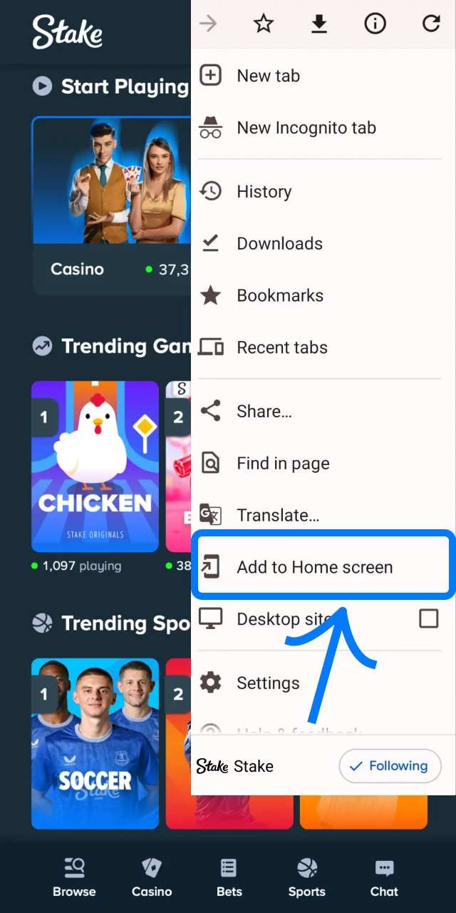 Create a Home Screen shortcut.