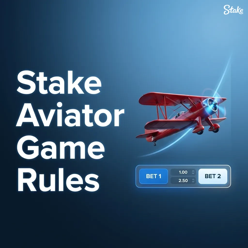 Stake Aviator game screen showing rising multiplier, red plane, bet buttons, and cash-out options